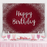 Lofaris Glitter Silver Dots Girls Princess Birthday Backdrop